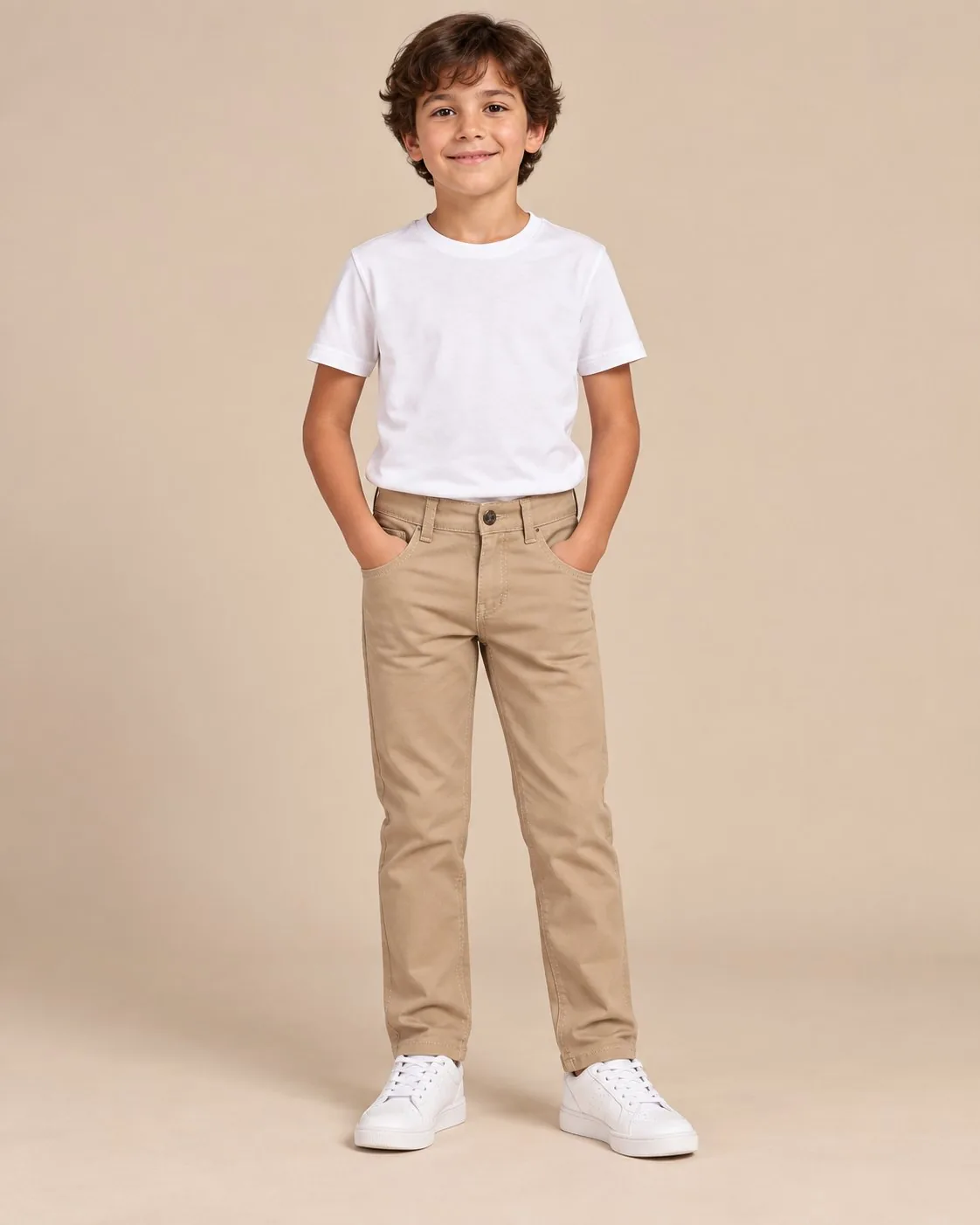 Cotton Pants - Light Brown