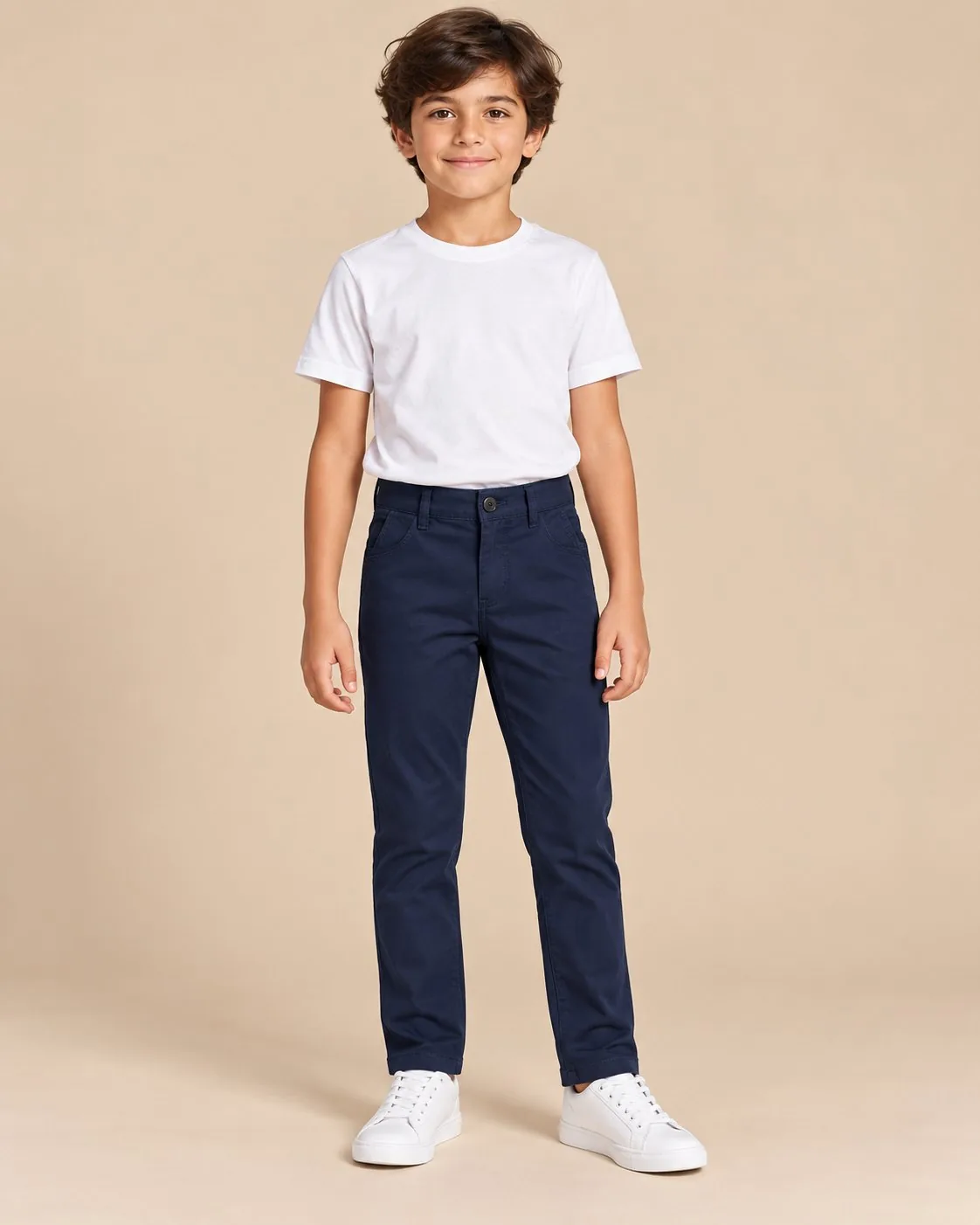 Cotton Pants - Navy